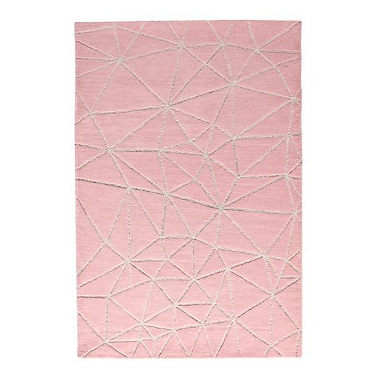 现代风格粉色几何纹理图案地毯贴图
