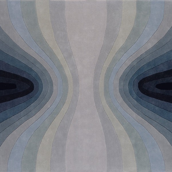 现代风格深浅墨色系异形图案地毯贴图