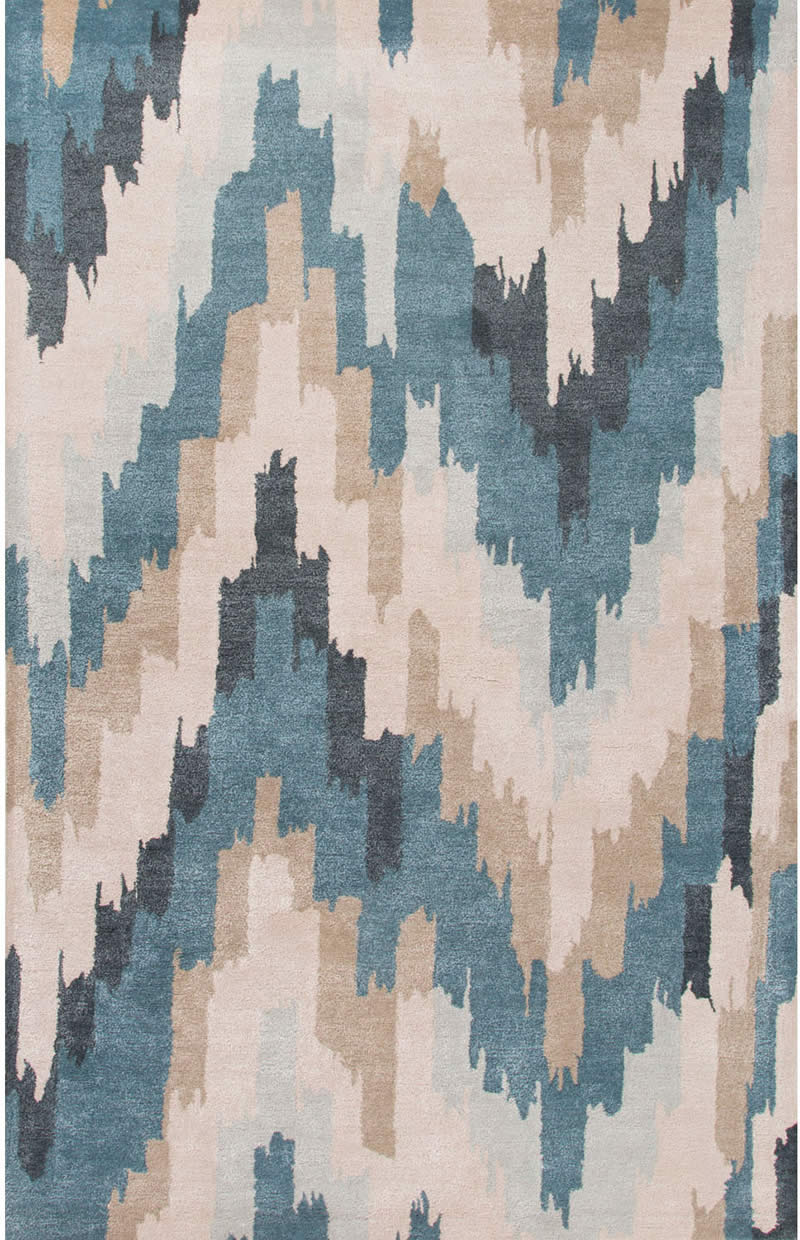 现代风格墨青咖色抽象图案地毯贴图
