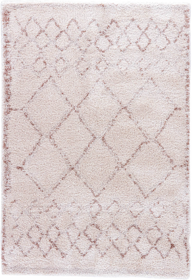现代风格粉白色几何线条图案地毯贴图