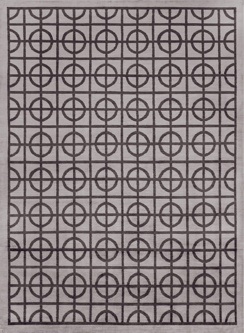 新中式深灰色几何纹理图案地毯贴图