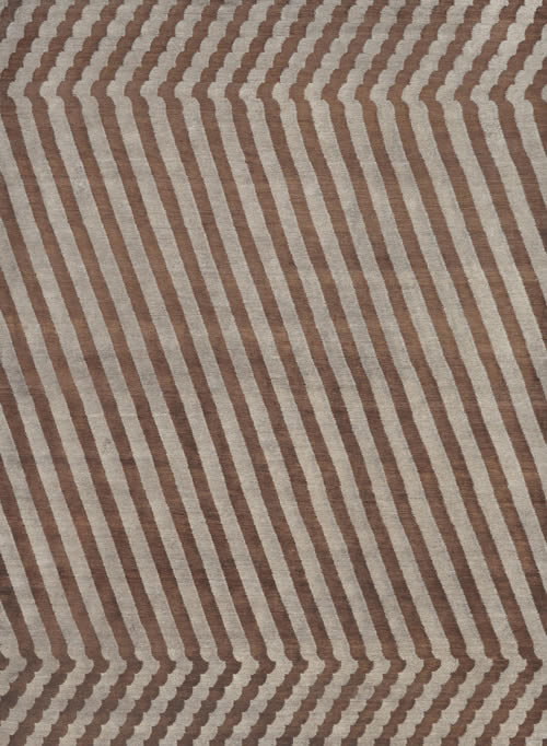 新中式浅咖色条纹图案地毯贴图