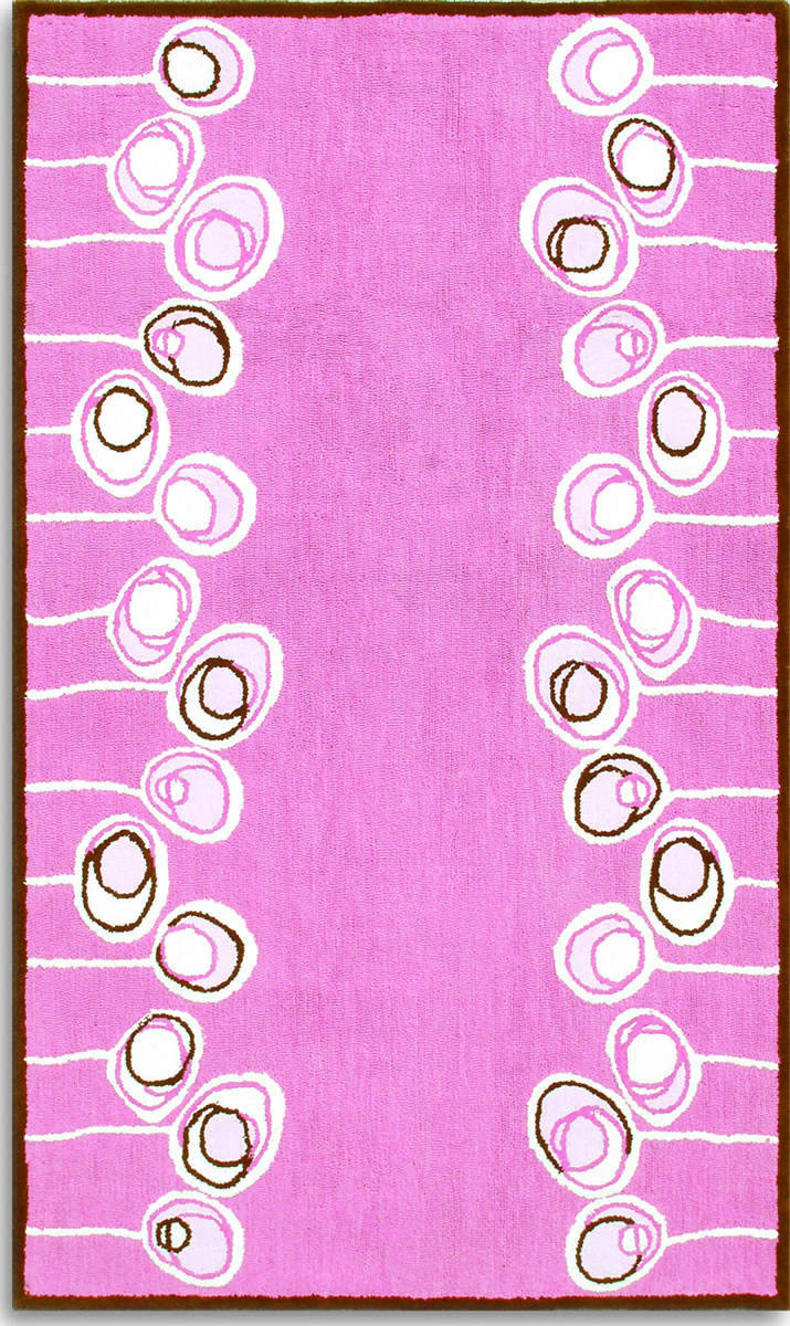 现代风格粉色简单花纹图案儿童地毯贴图