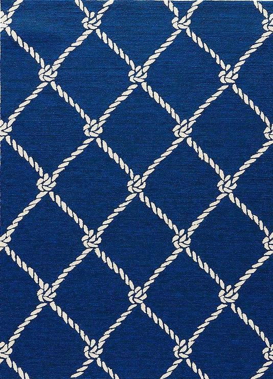 现代风格蓝色绳子图案儿童地毯贴图