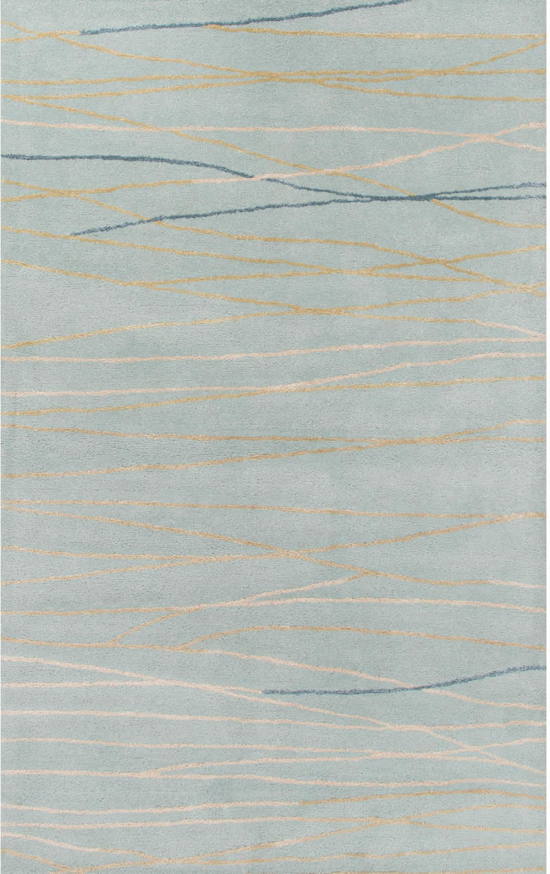 现代风浅蓝色线条简单图案地毯贴图
