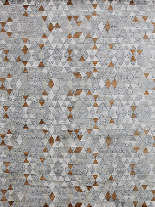 现代风格浅咖灰色三角图案地毯贴图
