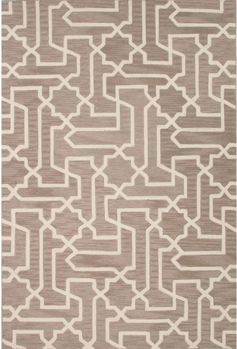 现代风格浅咖白色几何纹理图案地毯贴图
