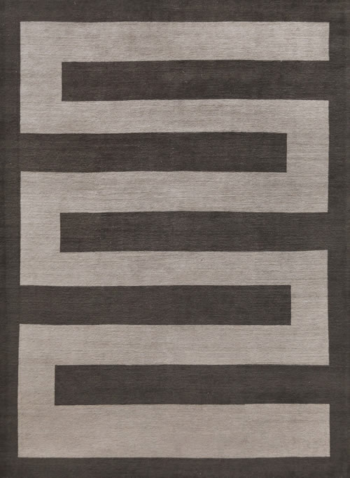 新中式灰色几何回形纹理图案地毯贴图
