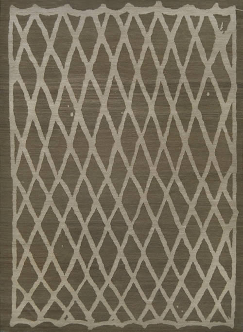 现代风格深咖色网状图案地毯贴图