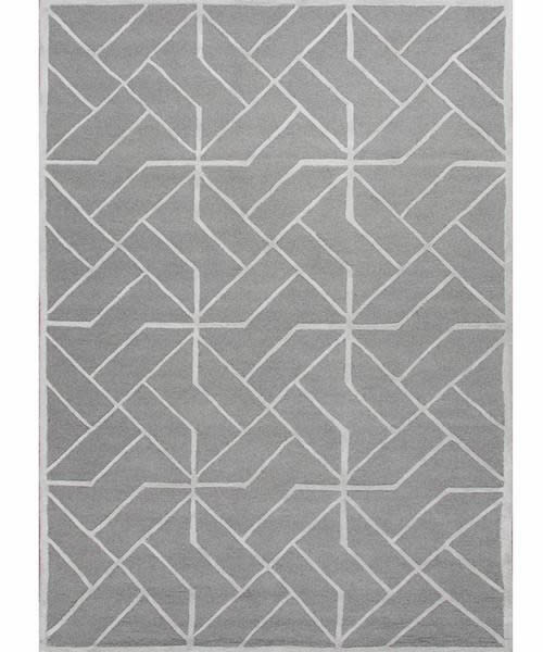 现代风格深灰色几何图形图案地毯贴图