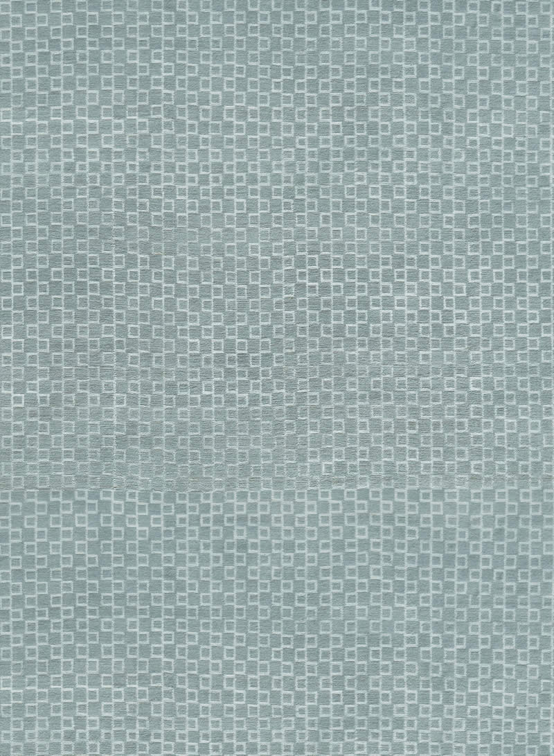 新中式浅蓝灰色小格子图案地毯贴图