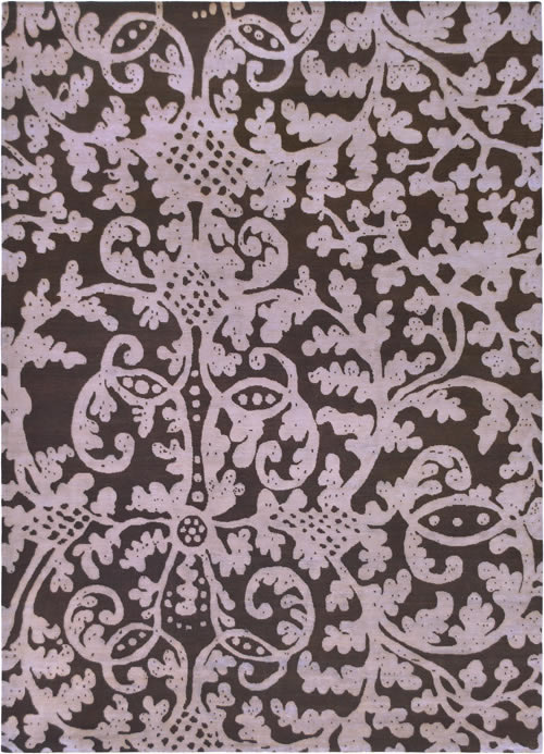 简欧风格紫粉色花纹纹理图案地毯贴图