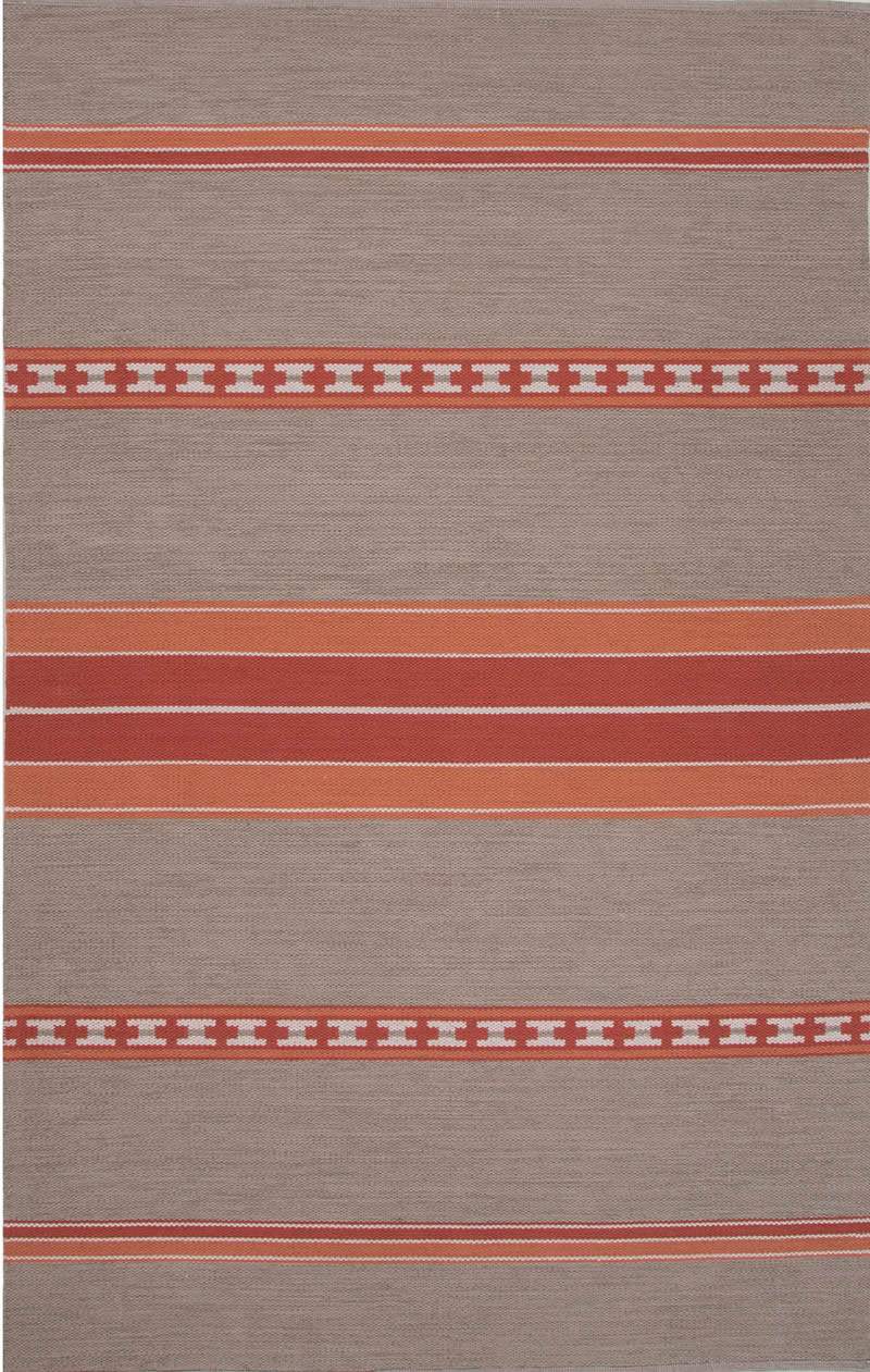 新中式灰橘红色几何图案地毯贴图