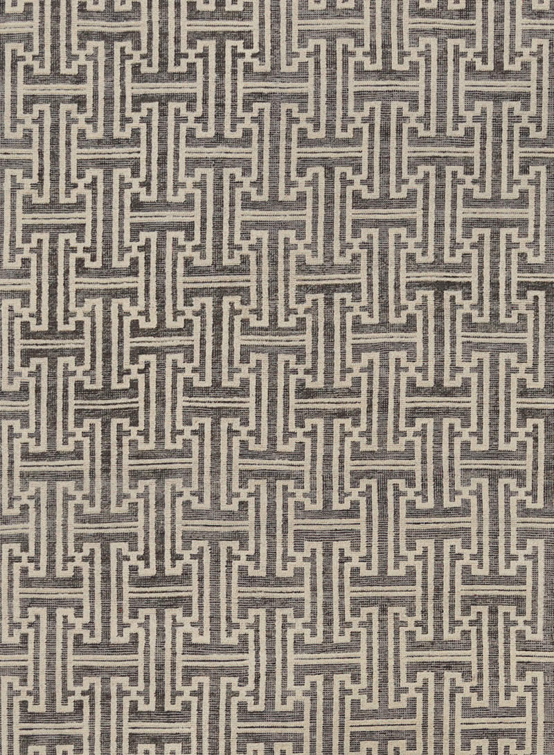 新中式灰黑色几何纹理图案地毯贴图