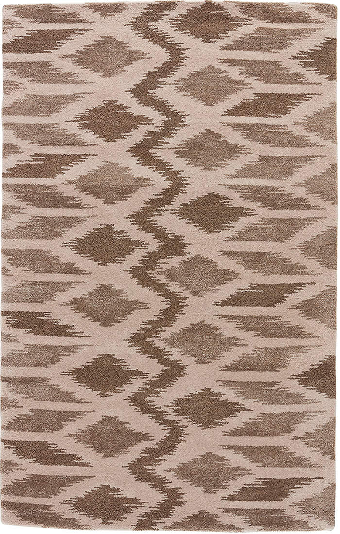 现代风格深浅咖色几何图形图案地毯贴图