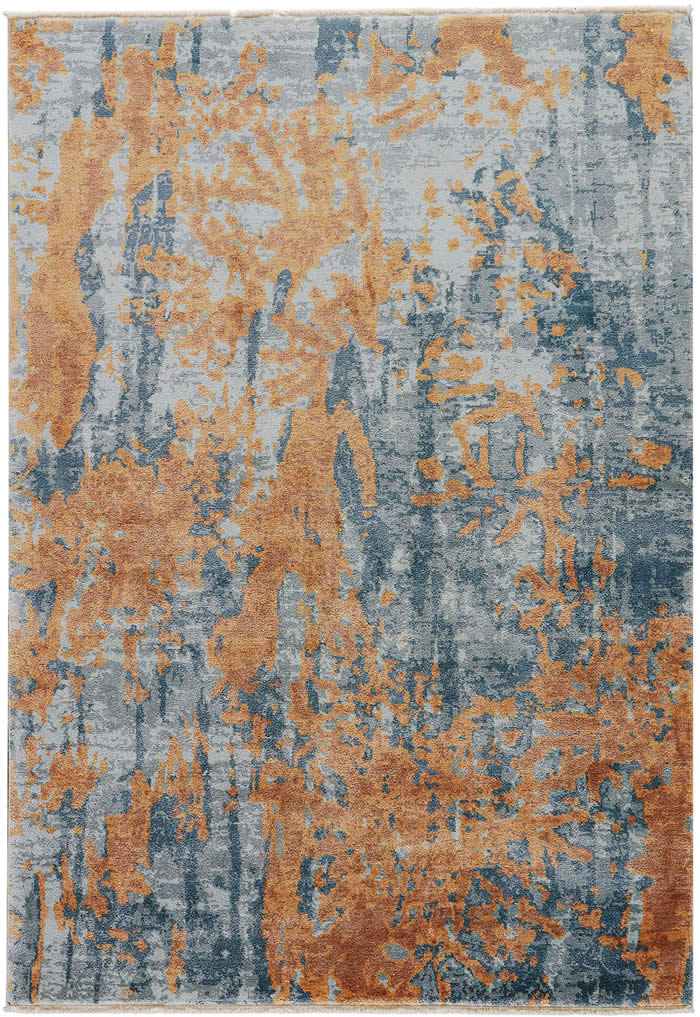 现代风格咖蓝魔色抽象图案地毯贴图