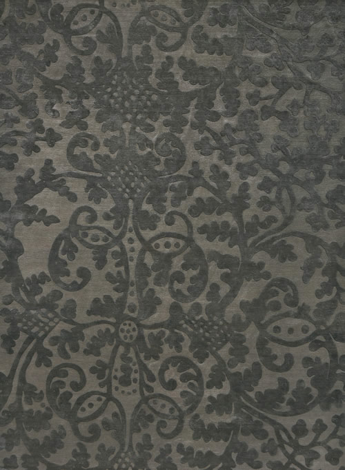 美式风格深灰色花纹图案地毯贴图