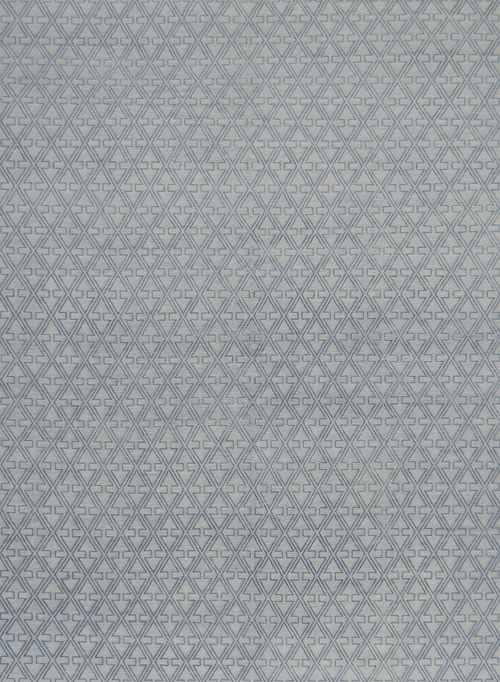 新中式蓝灰色几何图形图案地毯贴图