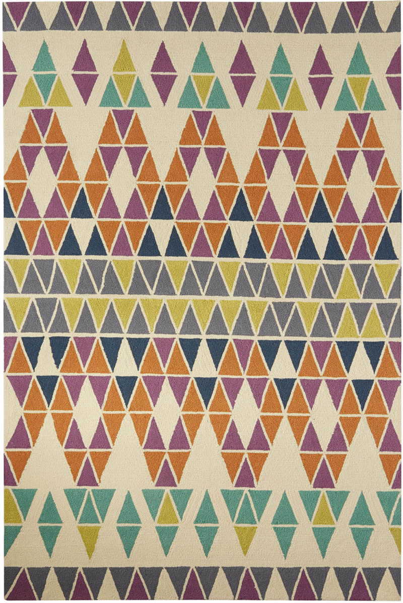 现代风格多色三角图形图案地毯贴图