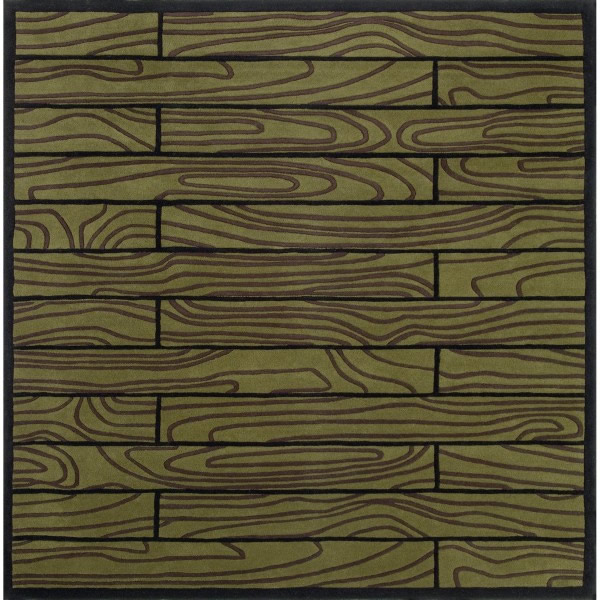 现代风格咖绿色纹理图案地毯贴图