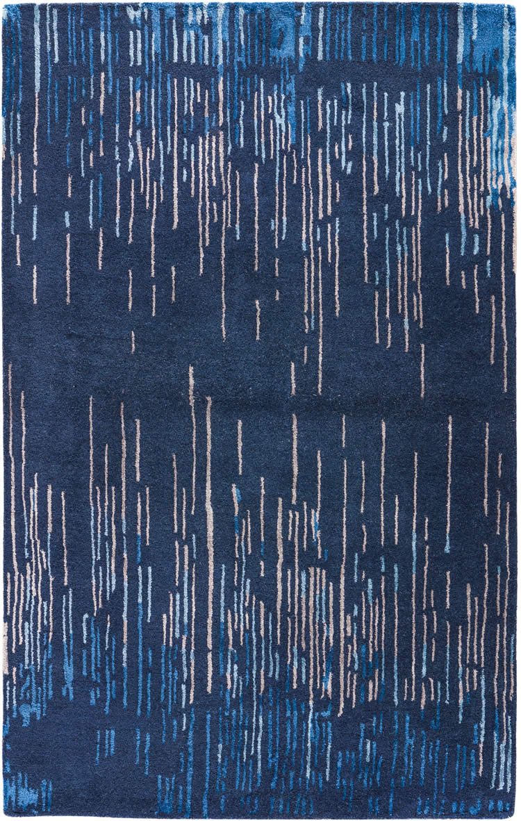 现代风格蓝白色竖线条图案地毯贴图