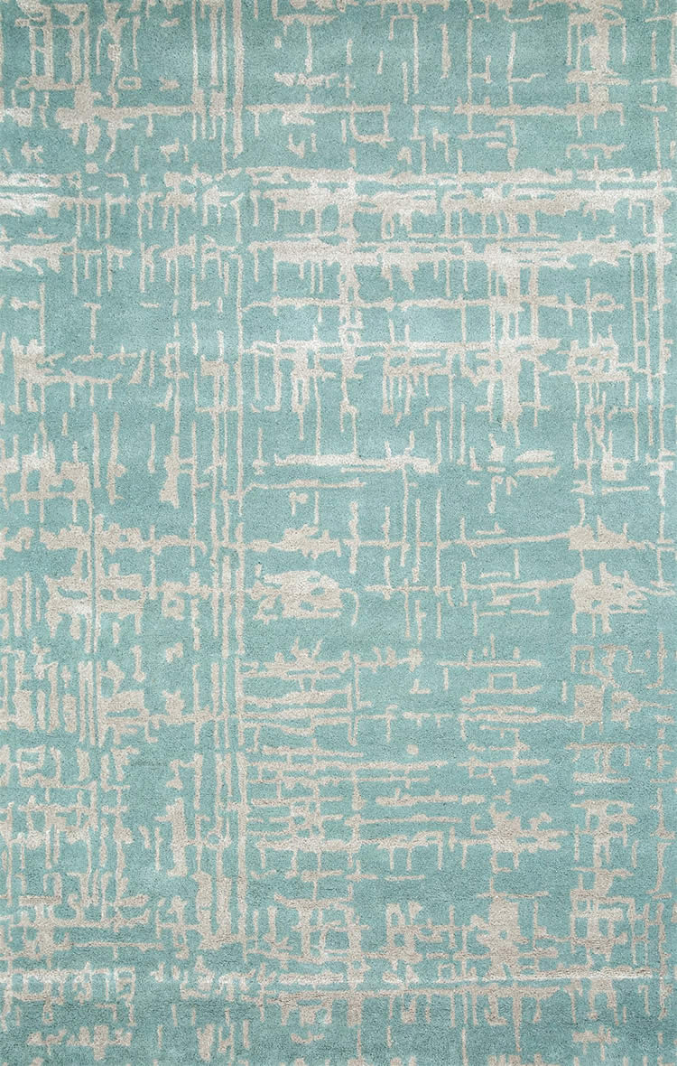 现代风格浅蓝暖白色简单抽象图案地毯贴图