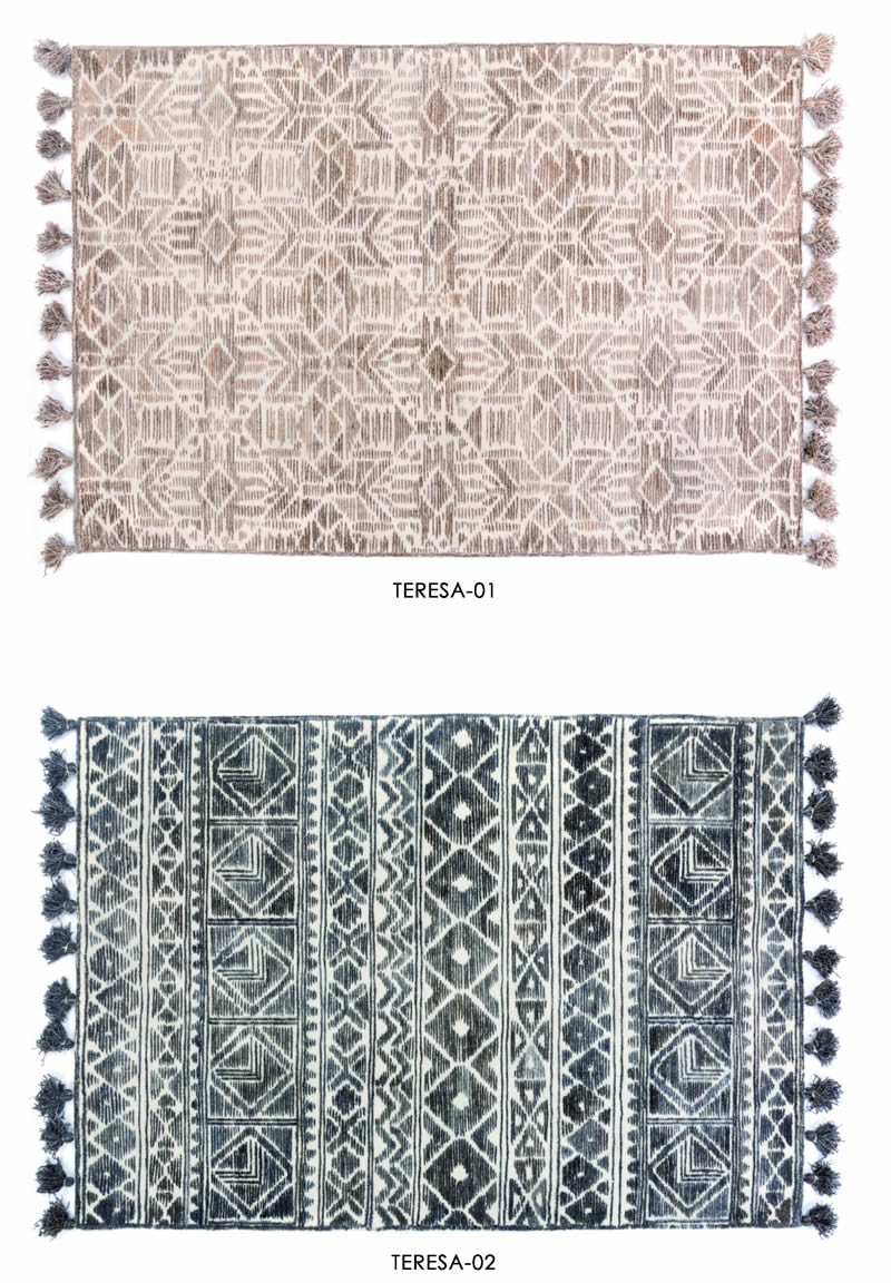 印度进口手工编织羊毛地毯-特雷萨