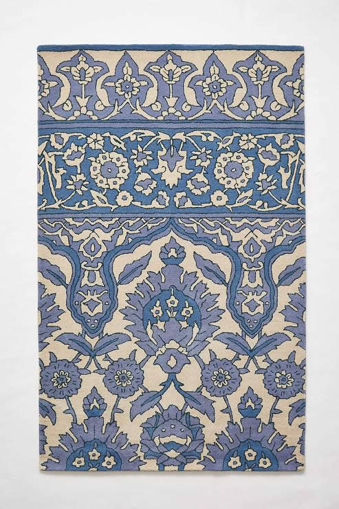 美式风格蓝灰色花纹图案地毯贴图