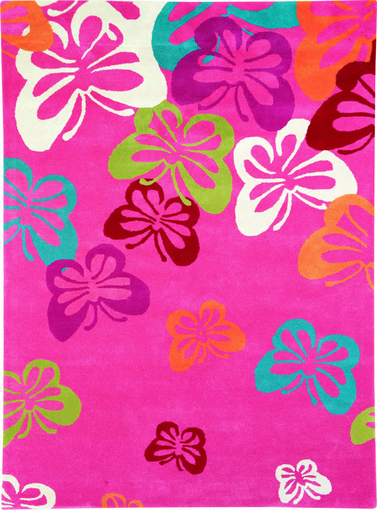 现代风格彩色蝴蝶图案儿童地毯贴图