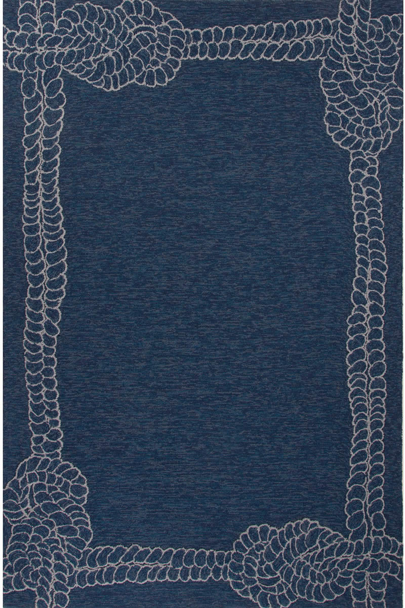 现代风格深蓝色绳子图案儿童地毯贴图