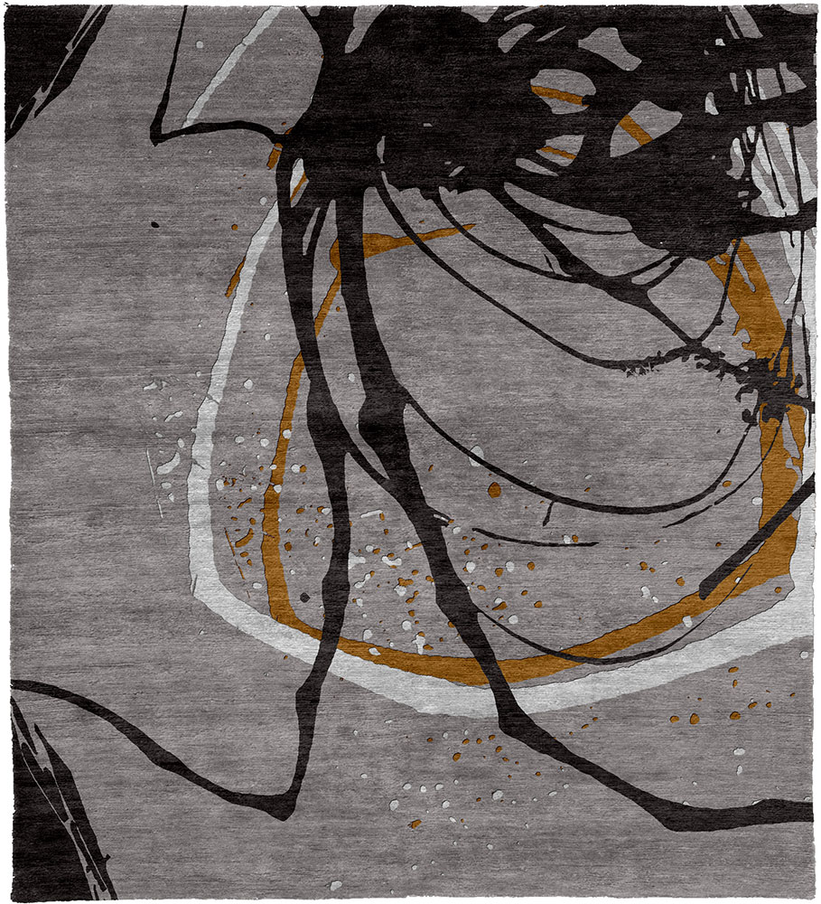现代风格深浅灰黑色抽象图案地毯贴图