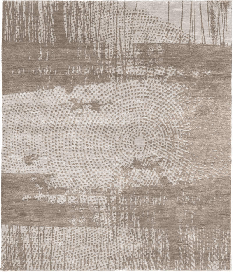 现代风格咖灰色小点抽象图案地毯贴图