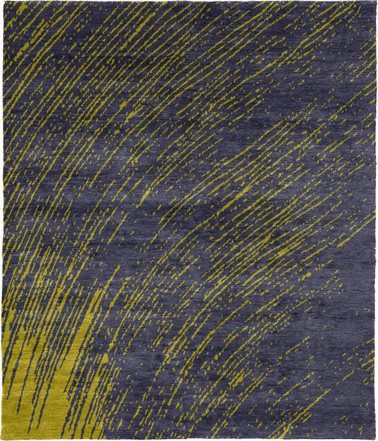 现代风格灰紫黄色线条图案地毯贴图