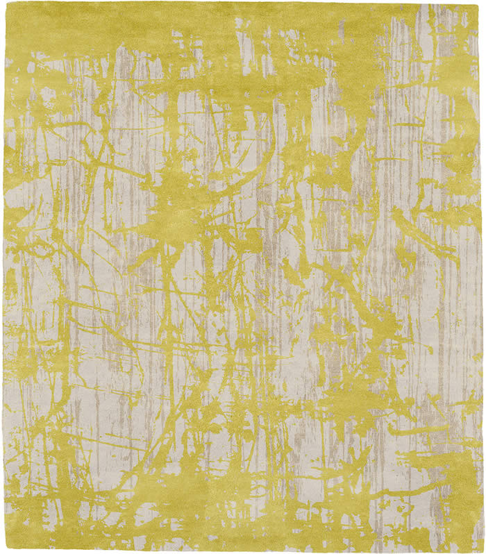 现代风格黄色浅咖色抽象图案地毯贴图