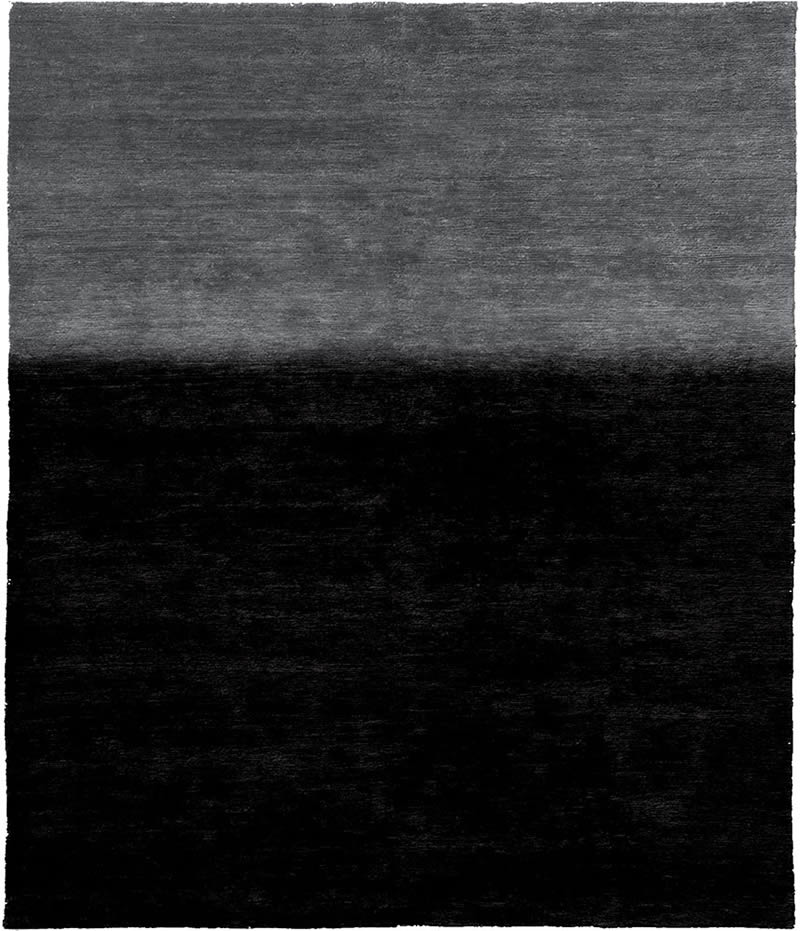 新中式黑灰色纯色简单图案地毯贴图