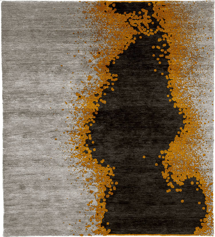 现代风格深浅灰咖色抽象图案地毯贴图