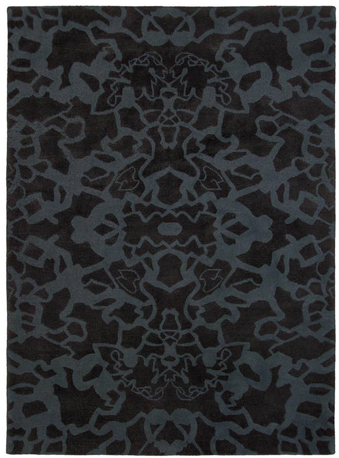 现代美式深灰色简单纹理图案地毯贴图