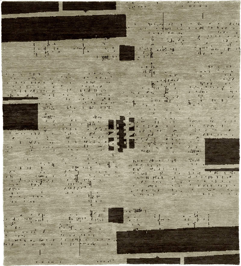现代风格深浅咖色简单斑点图案地毯贴图