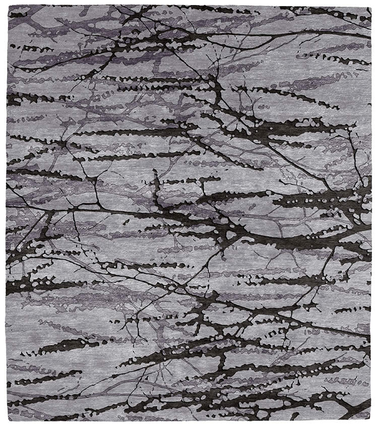 现代风格深浅灰色树纹抽象图案地毯贴图