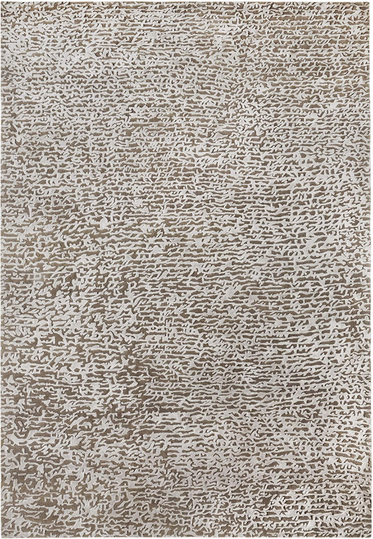 现代风格咖白色抽象纹理图案地毯贴图