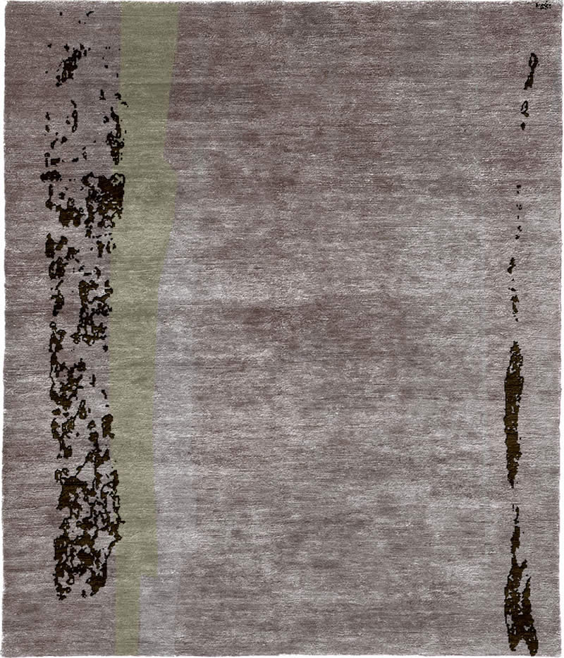 现代风格灰紫色简单抽象图案地毯贴图