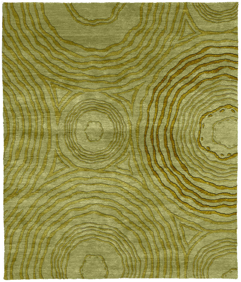 现代风格浅绿色圆圈纹理图案地毯贴图