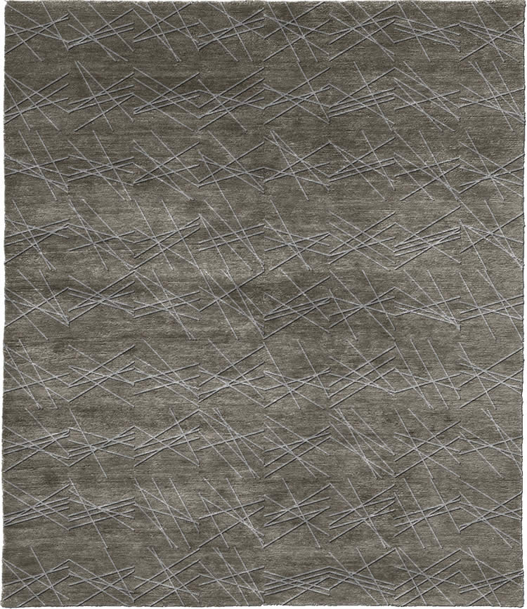 现代风格灰色几何条形图案地毯贴图