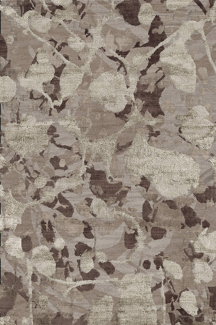 现代风格咖灰色抽象花纹图案地毯贴图