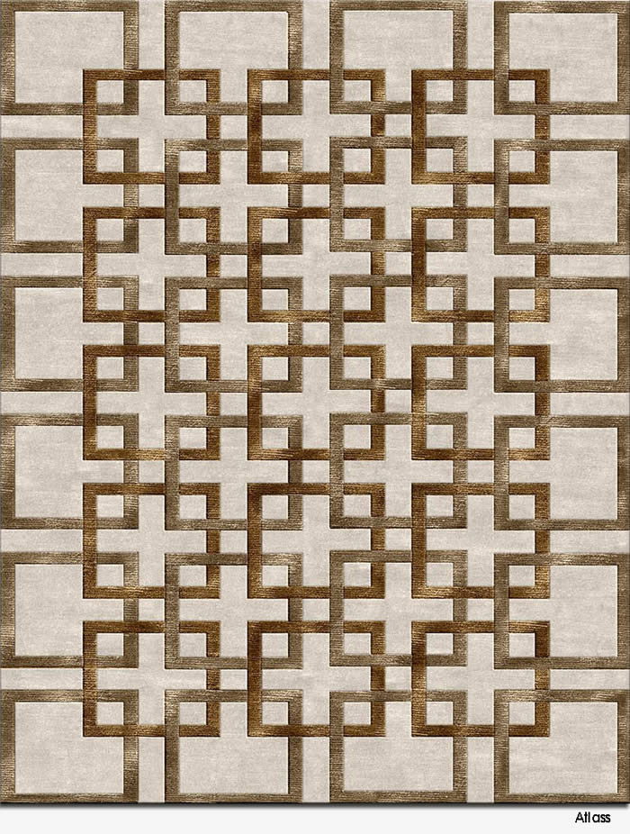 新中式咖色集合纹理图案地毯贴图