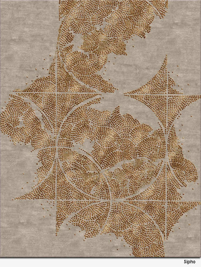 新中式点点几何纹理图案地毯贴图-高端定制