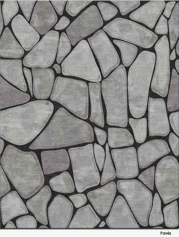现代风格岩石拼块图案地毯贴图