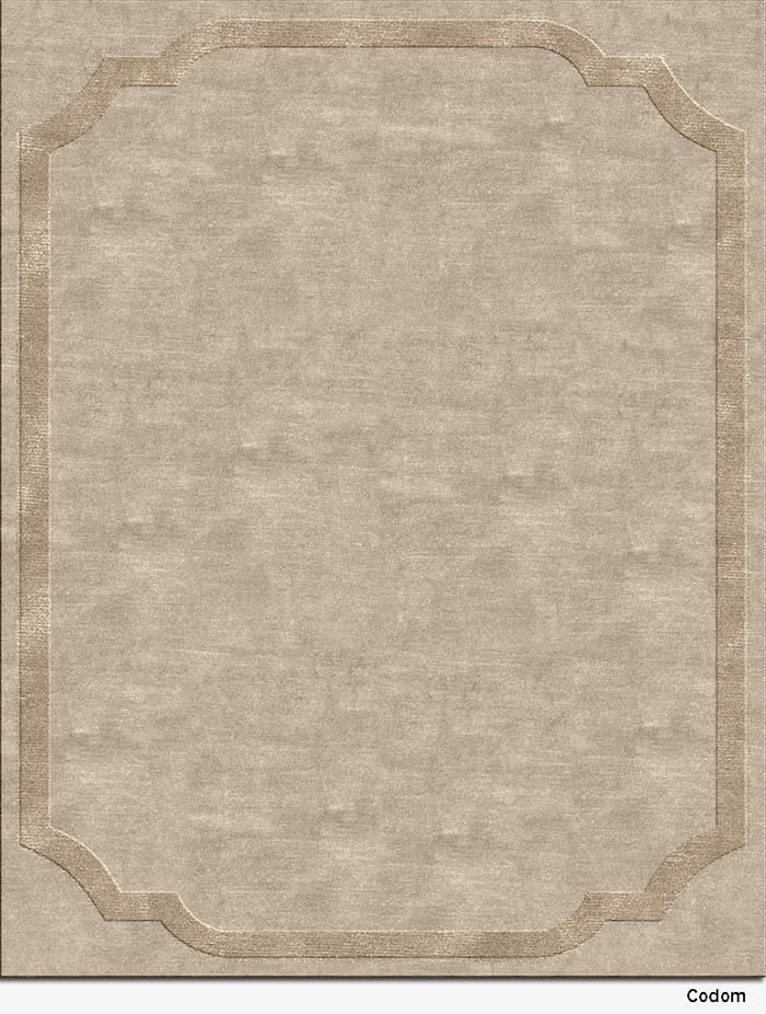 现代简约杏灰素色简单图案地毯贴图