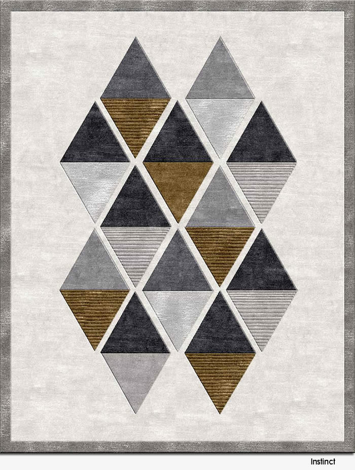 北欧风格暗灰色几何图案地毯贴图