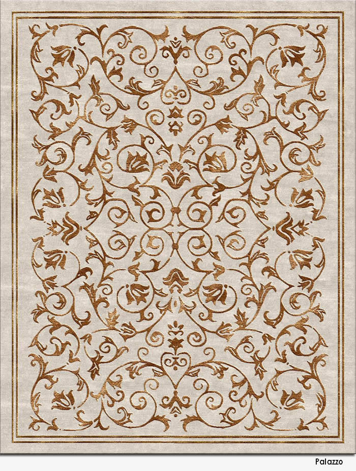 现代美式咖金色简单花纹图案地毯贴图